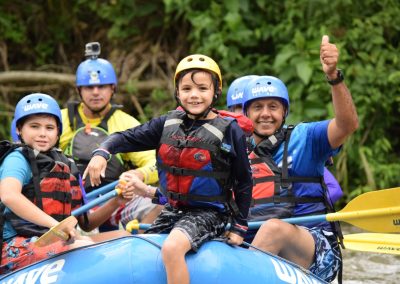 Rafting with kids in Costa Rica